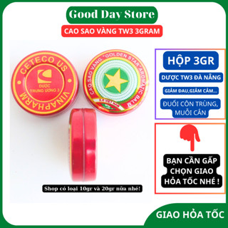Cao Sao Vàng ( Dầu Cù Là) Dược TW3 3gr