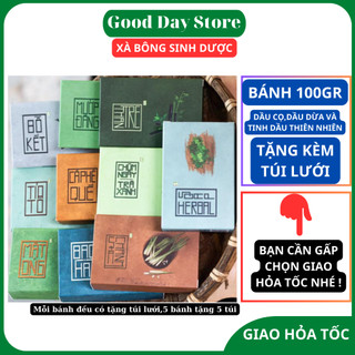 Xà bông sinh dược,xà phòng tắm giúp giảm mụn lưng,mụn body,sáng da,mờ thâm - Thành phần tự nhiên