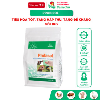 Vemedim Probisol hỗ trợ hệ tiêu hóa cho gia súc gia cầm, gói 1kg