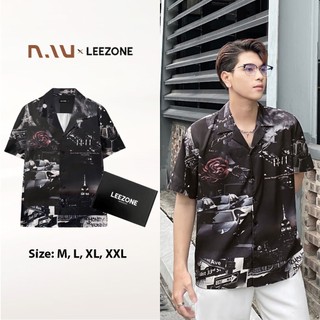 Áo sơ mi nam Cuban Shirt Form rộng, chất vải lụa mềm mịn, thoáng mát không nhăn | Áo sơ mi tay ngắn Họa tiết Châu Âu