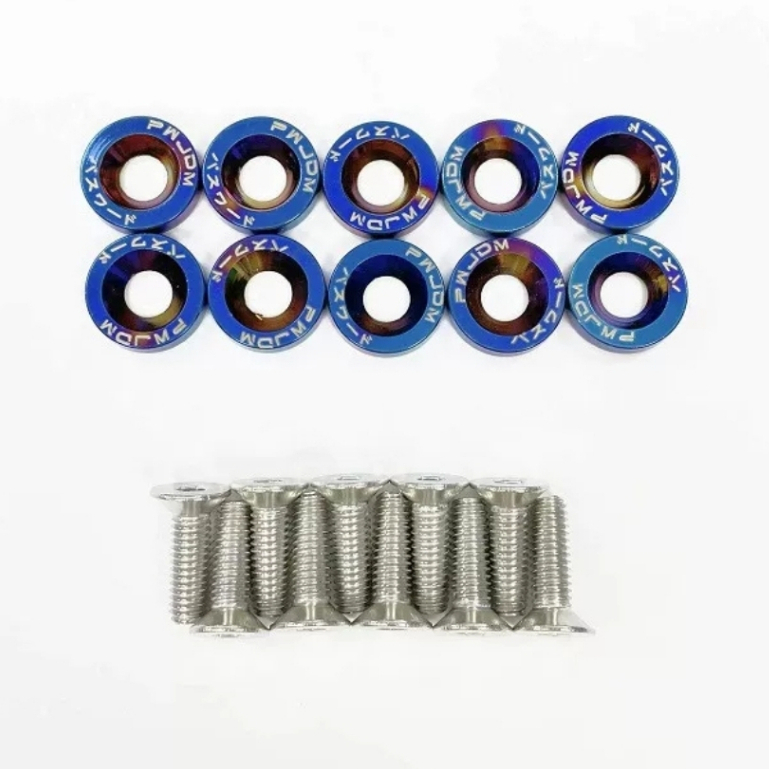 ốc trang trí m6 màu titan (giá 1 chiếc đủ ốc và bu long)