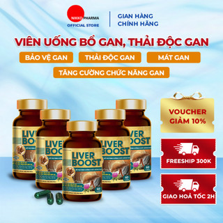  Viên Uống Bổ Gan LIVER BOOST giải độc Gan, mát Gan, tăng cường chức năng Gan