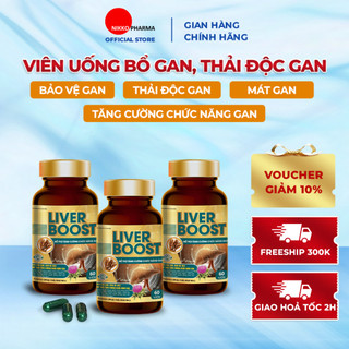  Viên Uống Bổ Gan LIVER BOOST giải độc Gan, mát Gan, tăng cường chức năng Gan