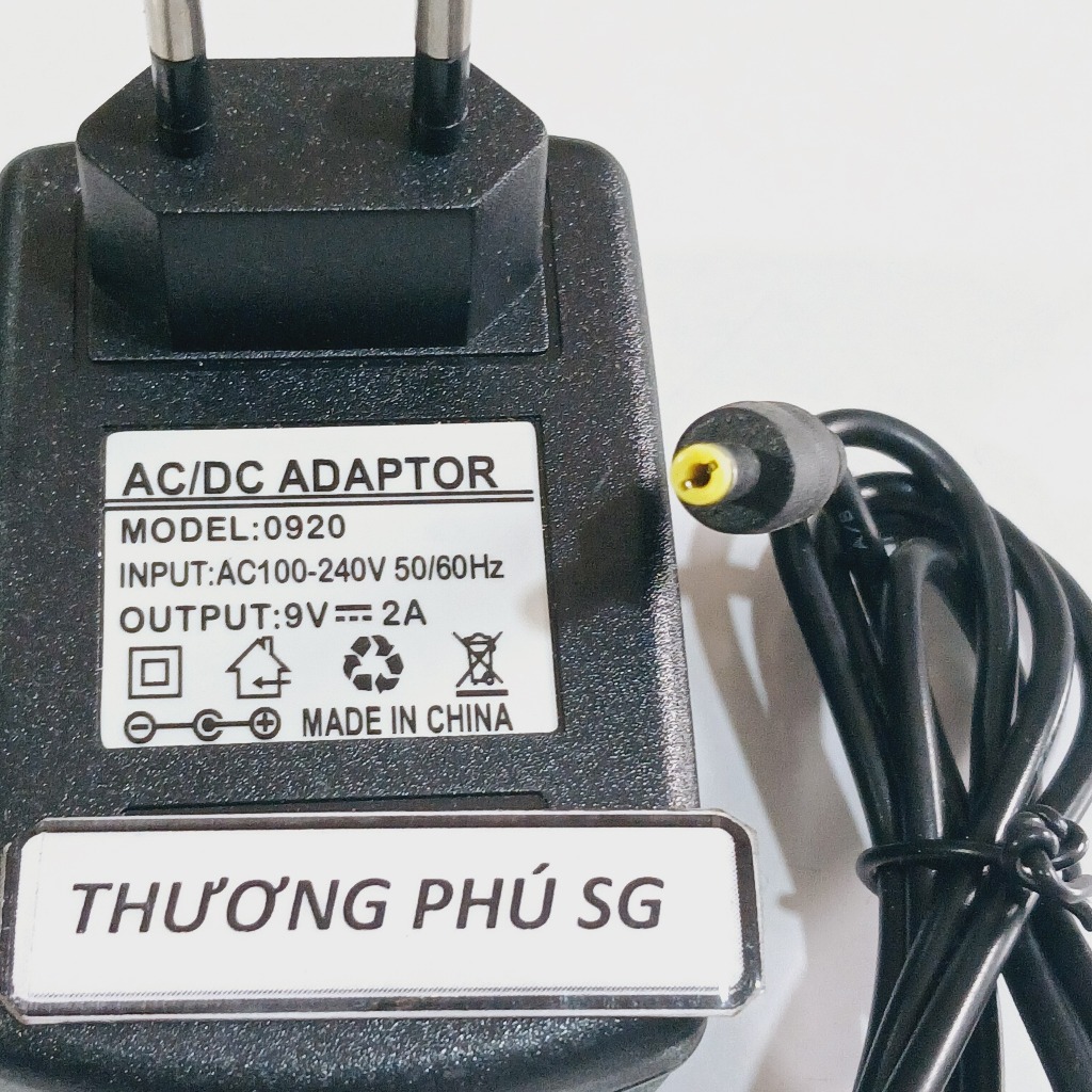 Adapter DC 9V - 2A / Đầu cắm CD 4.0mm x 1.7mm
