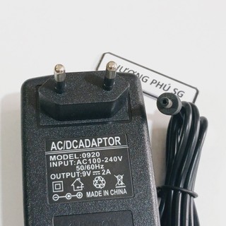 Adapter DC 9V - 2A / Đầu cắm 3.5mm x 1.35mm
