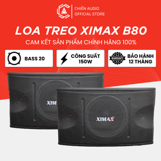 Loa hát karaoke dàn âm thanh nghe nhạc bass 20, loa treo tường ximax b80