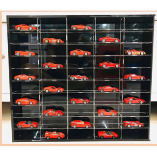 Kệ mica trưng bày xe mô hình tỉ lệ 1:64 (50 xe) _Kệ mica trong suốt trưng bày