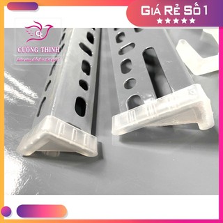 Đế nhựa lót chân sắt v lỗ, kệ sắt V lỗ đa năng