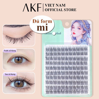 { AKF } Mi giả tự nhiên  tách sợi nhiều kiểu dáng hiện đại-Mi chùm mỏng nhẹ có thể tái sử dụng-Lông mi giả cosplay đẹp