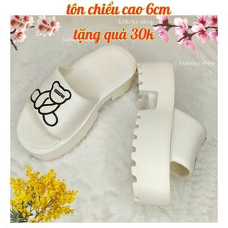 Dép nữ,Dép bánh mì nữ, đế cao 6cm,dép quai ngang nữ,dép nữ thời trang,dép đế xuồng,dép đế cao nữ,dép kiểu nữ,đế vuông.