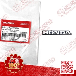 Tem mác honda 65mm dán dè sau future 125 fi, future led 2018 2019 2020 2021 2022 2023 2024 86102-k73-v40za - zzm