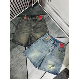 Quần jean nữ ngố mạc đỏ bigsize - quần bò lửng qc