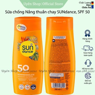 Kem Sữa Chống Nắng SUNDANCE SPF 50 [NỘI ĐỊA ĐỨC] Dưỡng Âm, Bảo Vệ Da Khỏi Tia Cực Tím 200ml