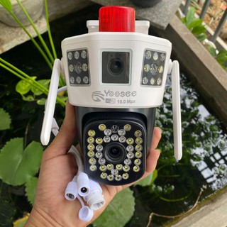 (MẪU MỚI 2024) CAMERA YOOSEE Q3AL/YX24 - 4 MẮT 3 MÀN HÌNH - FHD - NGOÀI TRỜI CHỐNG NƯỚC XOAY - CÓ ĐÈN BÁO ĐỘNG
