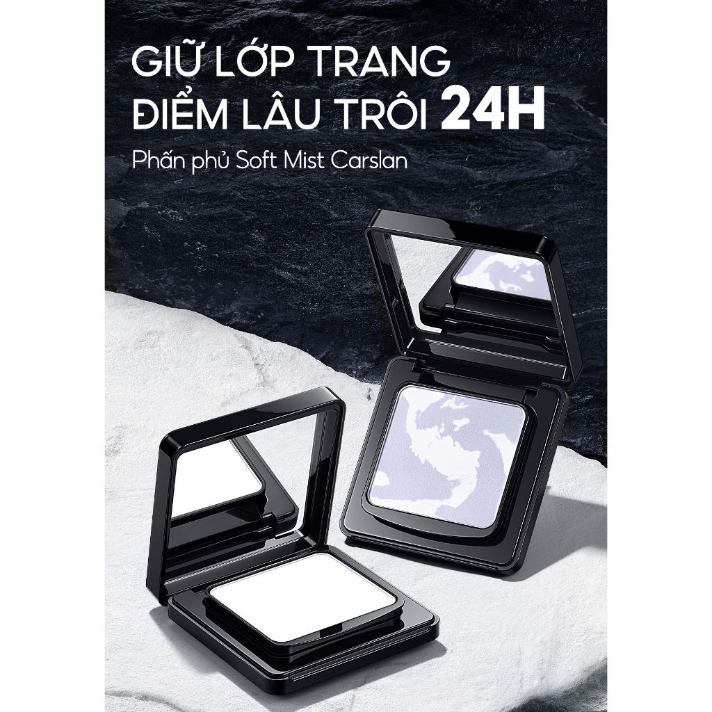 Phấn Phủ Nén kiềm dầu Carslan 24h Phấn Phủ trang điểm Lâu Trôi Kiềm Dầu 8g Carslan Việt Nam