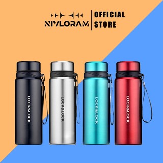 Bình giữ nhiệt LocknLock 1100ml Vacuum Bottle 4 màu , Có khay lọc trà, dây treo xách, nhỏ gọn, giữ nhiệt 24h