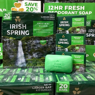 Combo 6 Xà Bông Cục Irish Spring Original Clean Mỹ 113G thơm mát diệt khuẩn