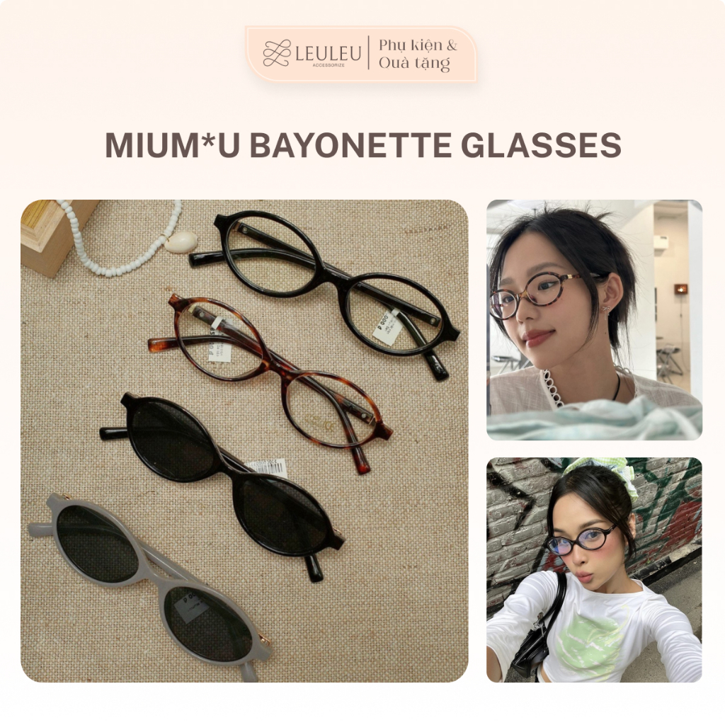 Gọng kính/ Gọng mắt Y2K MM Bayonetta Glasses hot trend, phong cách trẻ trung LeuLeu Accessorize