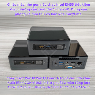 Máy tính Mini PC Intel NUC NUC6CAY - Intel J3455 Ram 8G SSD 128G