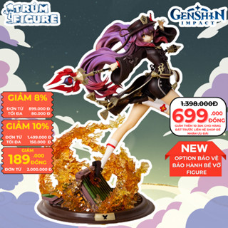 Mô Hình, Figure Genshin Impact Bé Hutao Chiến Đấu Anime, Game - Full Box Trùm Figure