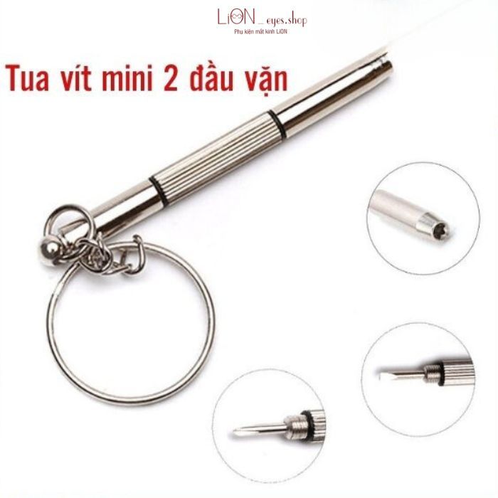 Tua vít mini 2 đầu vặn sủa chữa kính mắt, đồng hồ