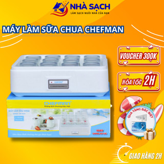Máy Làm Sữa Chua Chefman CM-321T Chính Hãng, 8 Cốc Thuỷ Tinh Cao Cấp Đi Kèm. BẢO HÀNH 12 THÁNG, LỖI 1 ĐỔI 1- NHÀ SẠCH 78
