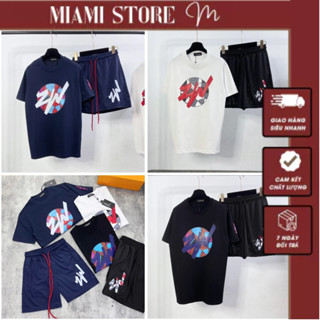 Bộ Quần Áo Nam Joc Đan Mix Logo Nhỏ Thân ZW Phối Quần Lưới Siêu Chất - Bộ Quần Áo Nam Mix Logo Siêu Đẹp