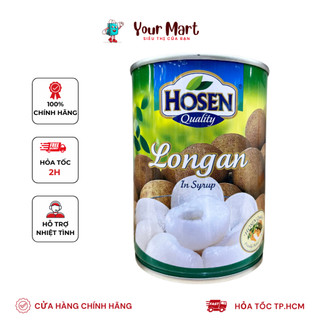 Nhãn Ngâm Hosen Đóng Lon Giòn Ngọt 565g Singapore Hàng Độc Quyền Hosen