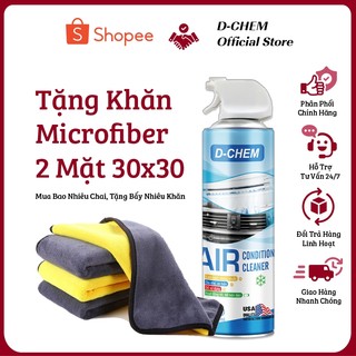 Vệ Sinh Điều Hòa, Dàn Lạnh Ô Tô D-Chem Air Conditioner Cleaner Chai 500ml Kèm Video Hướng Dẫn