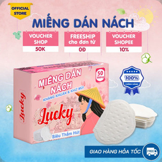 Miếng dán SIÊU THẤM HÚT mồ hôi nách- Dán chắc LUCKY- LUCKY MART