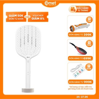 Vợt muỗi điện Comet CP049 Pin Lithium 500mAh sạc 2h dùng 10 ngày BH 12T cổng sạc type C