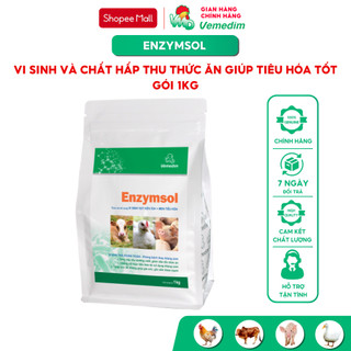 Vemedim Enzymsol dùng cho gia súc gia cầm giúp tiêu hóa tốt, gói 1kg