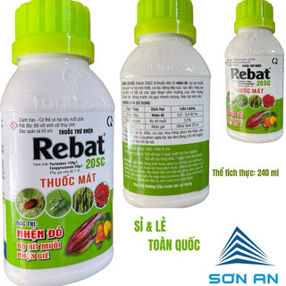 Thuốc trừ nhện đỏ, nhện gié cây hoa hồng, hoa mai, lúa, rau màu, ớt, cây ăn quả; thuốc mát với cây trồng |Rebat 240ml