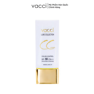 Kem Nền CC Cream Cao Cấp Vacci Hiệu Chỉnh Đều Màu Da Chống Nắng SPF 50