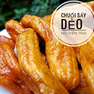 500g chuối sấy dẻo đà lạt nguyên trái