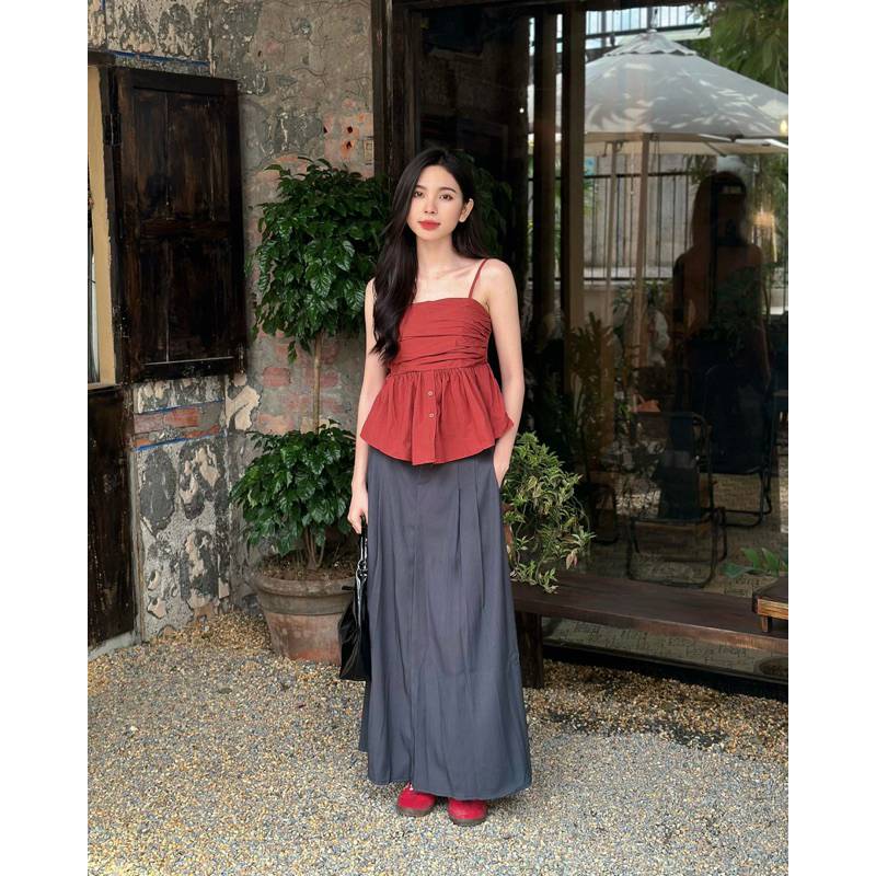 Áo dây Peplum xô #3133