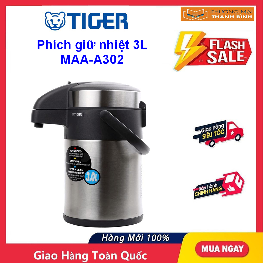 Phích giữ nhiệt Tiger 3 lít MAA-A302