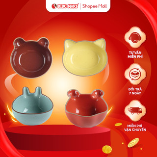 Bát Ăn Dặm Cho Bé Bát Ăn Sứ Chén Ăn Dặm Hình Thú Nhiều Màu Ngộ Ngĩnh Đáng Yêu - Bibo Mart