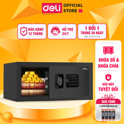 [Tặng Pin] Két Sắt Điện Tử DELI ET531 Két Thông Minh Chống Trộm Khóa Số Điện Tử, Hợp Kim Thép Carbon