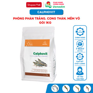 Vemedim Calphovit giúp tôm cứng vỏ, lột vỏ đồng loạt, mau lớn, nặng cân, gói 1kg