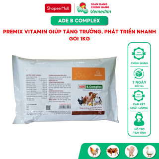 Vemedim ADE B COMPLEX Premix tăng đề kháng cho gia súc, gia cầm, gói 1kg