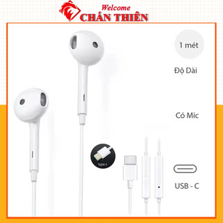  Tai nghe type C dành cho 15 pro max 17 pro 16 pro max và Samsung Xiaomi Oppo cổng C bass hay nghe nhạc chơi game mic 