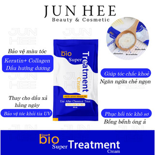 [ JUNHEE AUTH ] Kem ủ tóc Bio Super Treatment Thái Lan xanh dương Chính hãng