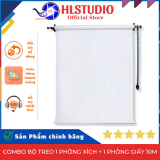 Combo bộ treo phông xích + phông giấy 5m, 10m tự chọn mẫu hl studio - giải pháp hoàn hảo cho studio chuyên nghiệp