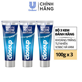 Bộ 6 Kem Đánh Răng Closeup trắng răng White Now  Trắng Bật Tông 3X TỨC THÌ 100g