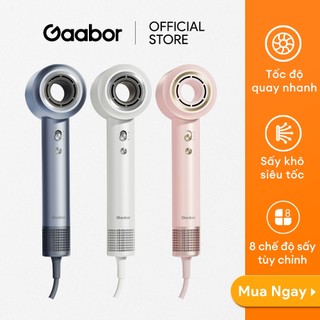 Máy sấy tóc chuẩn salon siêu mạnh 1400W HD-M01 Gaabor sấy nhanh giúp tóc suông mượt - Hàng chính hãng
