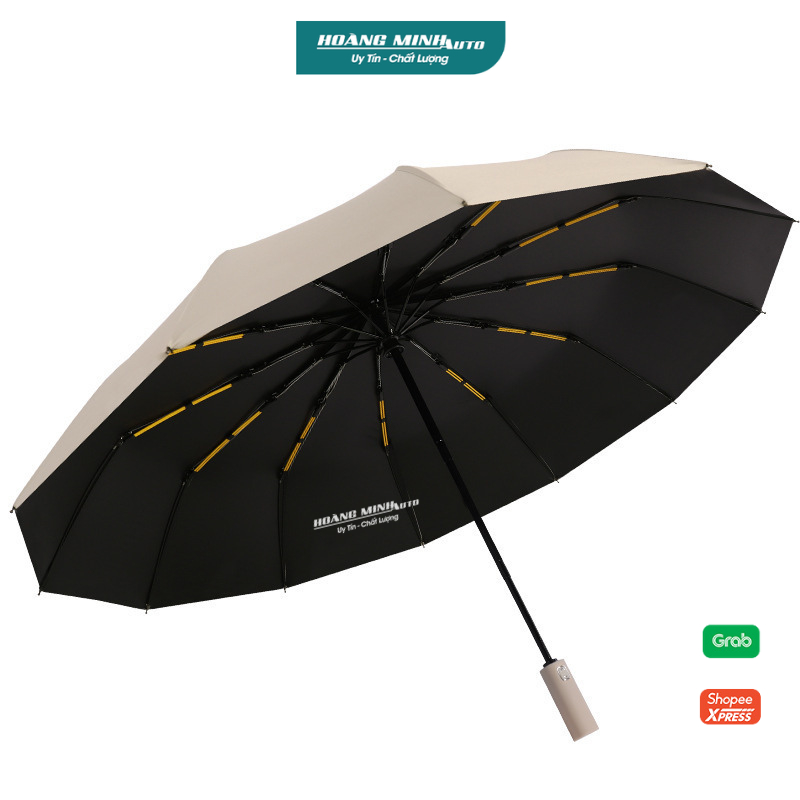 Ô che nắng chống tia UV, dù che mưa sử dụng ngoài trời, ô 12 nan, 24 nan kép gấp gọn tự động 2 chiều