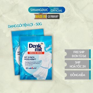 Bột tẩy trắng quần áo siêu sạch Denkmit 50g hàng chuẩn đức