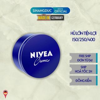 Kem dưỡng ẩm Nivea Cream 150,250,400ml nội địa Đức