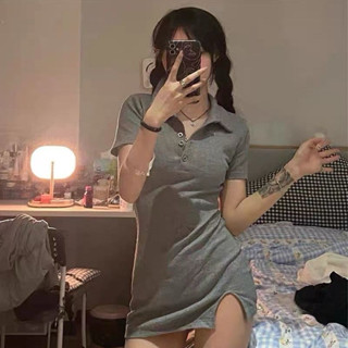 Váy polo nữ xẻ tà ôm body - mẫu mới siêu Hot-BC38